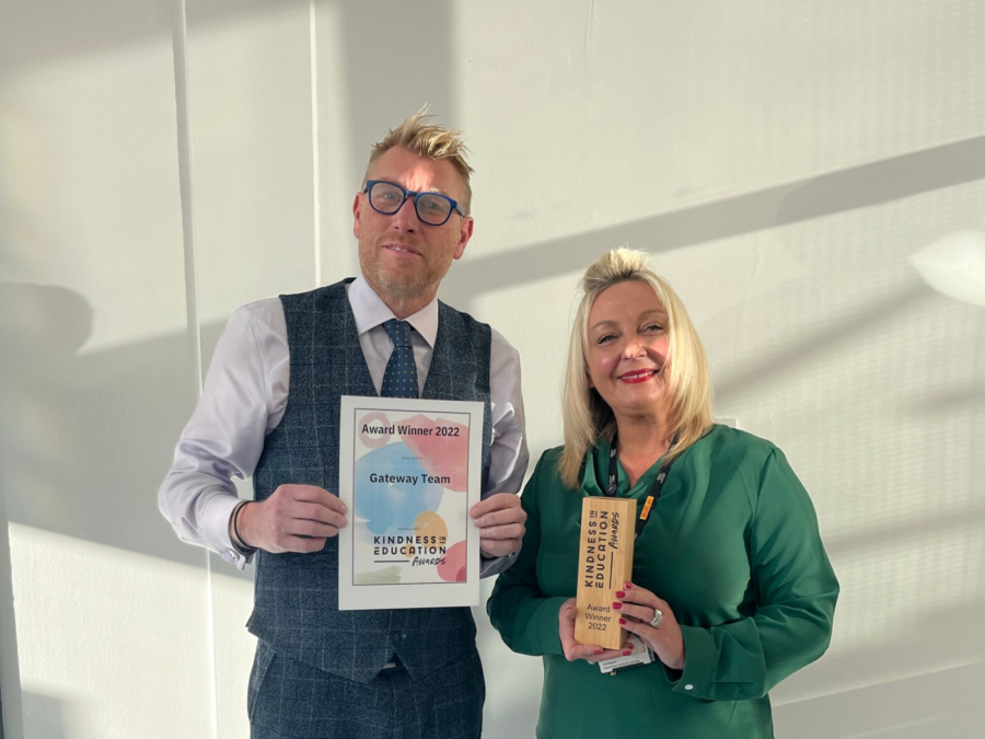 Gateway Team celebrate Kindness in Education Award