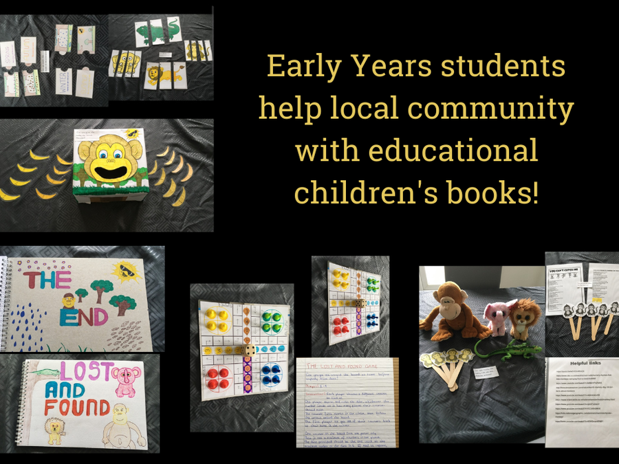 Early Years students help local community with educational children's books!