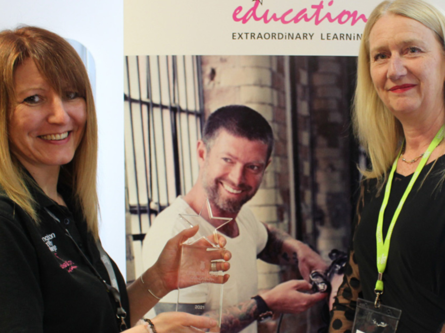 College student first to become Lee Stafford Education Master Stylist.