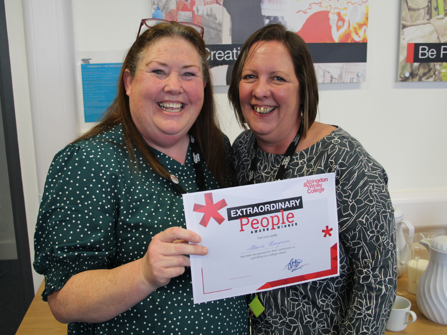 Marie and Emma at our Extraordinary People Awards