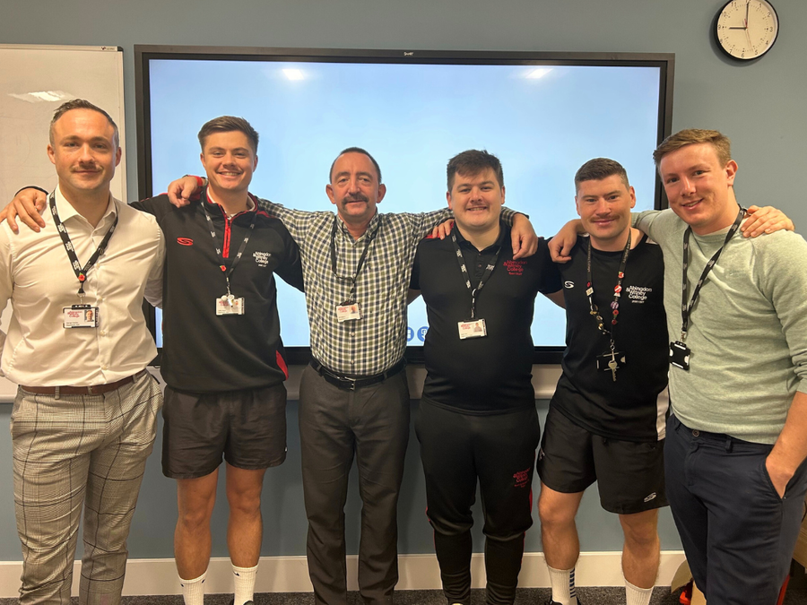 Our Public Services & Sport department during Movember